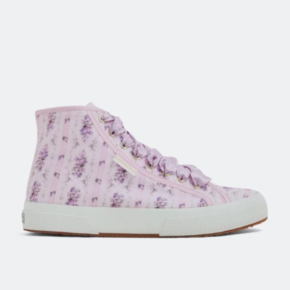 Superga x LoveShackFancy girls high top sneakers. Size 31 (US size 13)